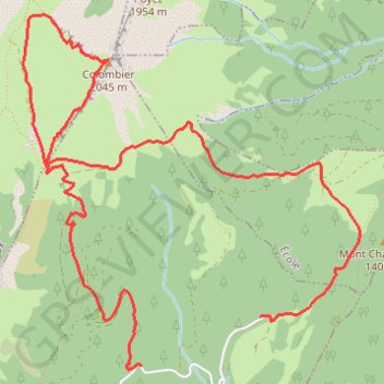 Itinéraire Le Mont Colombier par les cols de la Fullie et de la Cochette, distance, dénivelé, altitude, carte, profil, trace GPS