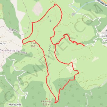 Itinéraire 64-436, distance, dénivelé, altitude, carte, profil, trace GPS