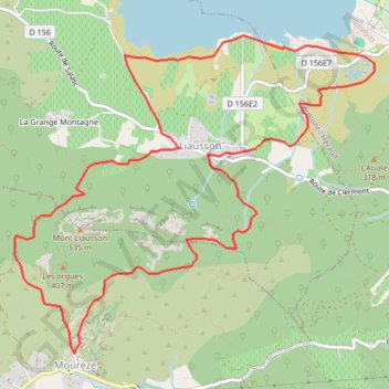 Itinéraire Liausson - Mourèze - Salagou, distance, dénivelé, altitude, carte, profil, trace GPS