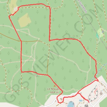 Itinéraire Le Maupuy et ses Pierres Civières - Saint-Léger-le-Guérétois, distance, dénivelé, altitude, carte, profil, trace GPS