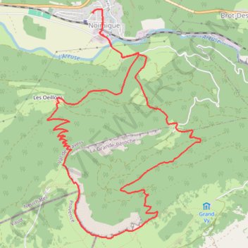 Itinéraire Creux du Van, distance, dénivelé, altitude, carte, profil, trace GPS