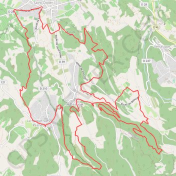 Itinéraire La Roque - Le Beaucet - Forêt de Venasque, distance, dénivelé, altitude, carte, profil, trace GPS