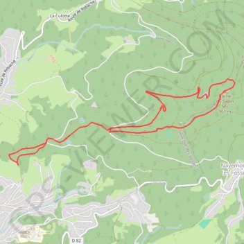 Itinéraire Roche des fees, distance, dénivelé, altitude, carte, profil, trace GPS