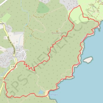 Itinéraire Carataggio, distance, dénivelé, altitude, carte, profil, trace GPS