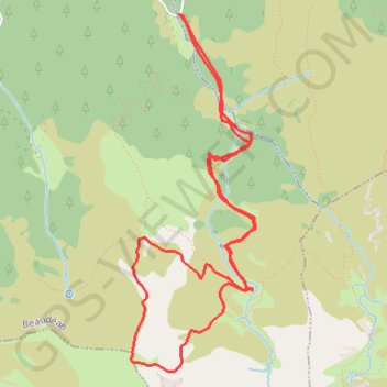Itinéraire Crête de Conques - Beaudéan, distance, dénivelé, altitude, carte, profil, trace GPS