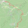 Itinéraire Beuda - nostre mare dem mont, distance, dénivelé, altitude, carte, profil, trace GPS