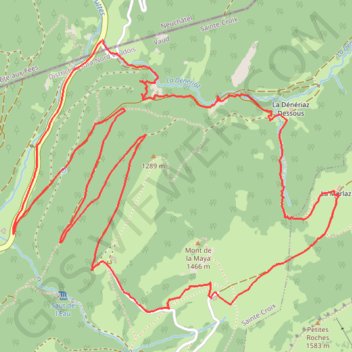 Itinéraire Tour du col de la Mayaz, distance, dénivelé, altitude, carte, profil, trace GPS