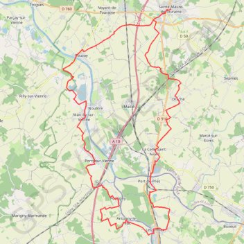 Itinéraire En suivant les GR, distance, dénivelé, altitude, carte, profil, trace GPS