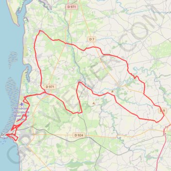 Itinéraire TM2025 ET5 Donville Granville V4-20006219, distance, dénivelé, altitude, carte, profil, trace GPS