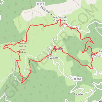 Itinéraire Greyseilles, distance, dénivelé, altitude, carte, profil, trace GPS