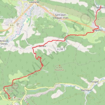 Itinéraire GR 7 Bis, distance, dénivelé, altitude, carte, profil, trace GPS