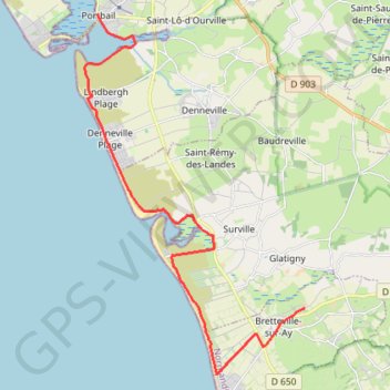 Itinéraire Chemin vers le Mont Saint Michel, distance, dénivelé, altitude, carte, profil, trace GPS