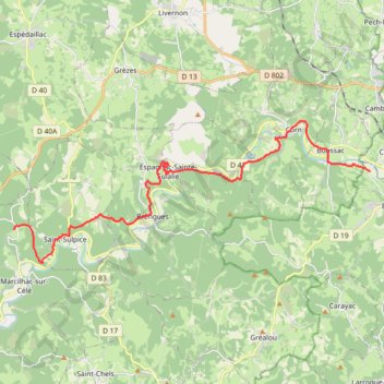 Itinéraire Traces enregistrées avec OSMTracker pour Android™, distance, dénivelé, altitude, carte, profil, trace GPS