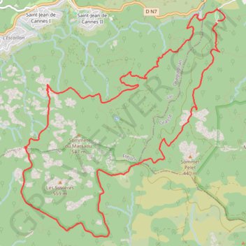 Itinéraire Réserve de Suvières, distance, dénivelé, altitude, carte, profil, trace GPS