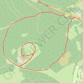 Itinéraire Puy de Pariou, distance, dénivelé, altitude, carte, profil, trace GPS