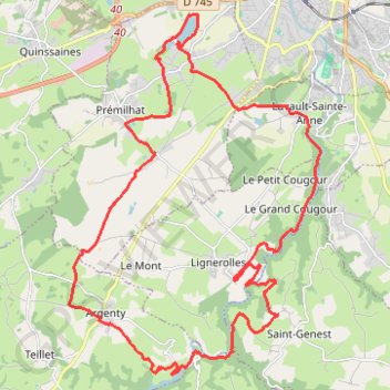 Itinéraire La ronde de l'ours, distance, dénivelé, altitude, carte, profil, trace GPS