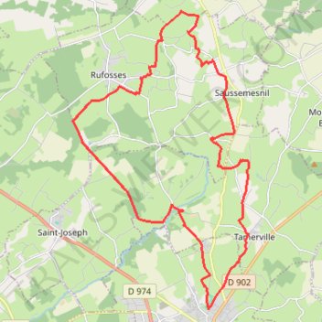 Itinéraire 3 - jcm_2025_vtt_27_km-18480024-1739961744-814, distance, dénivelé, altitude, carte, profil, trace GPS
