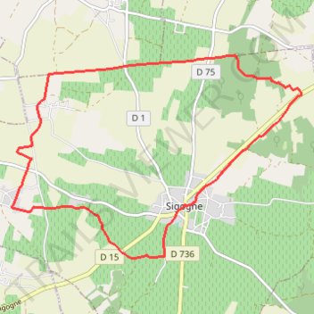 Itinéraire Circuit des chemins en fins bois, distance, dénivelé, altitude, carte, profil, trace GPS