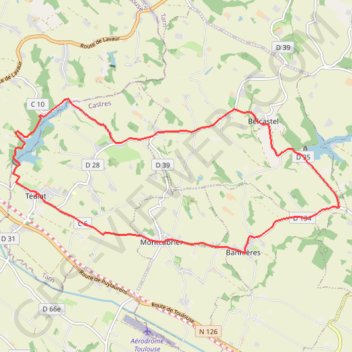 Itinéraire Voir Teulat et courir !, distance, dénivelé, altitude, carte, profil, trace GPS