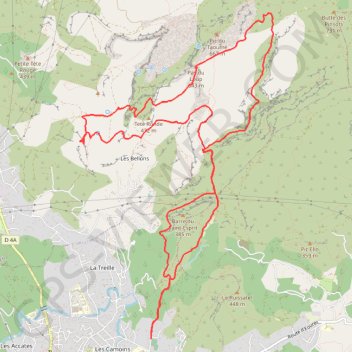 Itinéraire Baumes des Pestiférés, distance, dénivelé, altitude, carte, profil, trace GPS