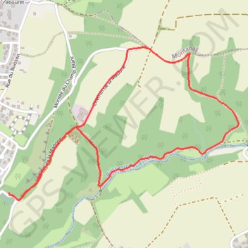 Itinéraire Le Bois Chante Grillet - Fleurieu-sur-Saône, distance, dénivelé, altitude, carte, profil, trace GPS