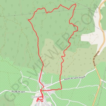 Itinéraire Castillon, distance, dénivelé, altitude, carte, profil, trace GPS