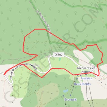 Itinéraire Les pivoines de Gréolières-les-Neiges, distance, dénivelé, altitude, carte, profil, trace GPS