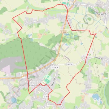 Itinéraire Plaines et bois, distance, dénivelé, altitude, carte, profil, trace GPS