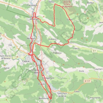 Itinéraire Du pont du Diable au col de Py, distance, dénivelé, altitude, carte, profil, trace GPS