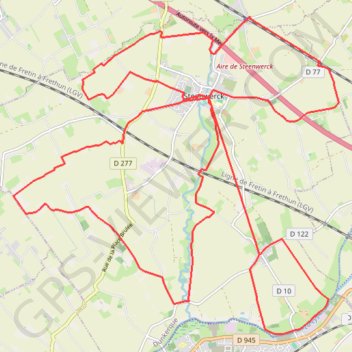 Itinéraire Autour de Steenwerck, distance, dénivelé, altitude, carte, profil, trace GPS