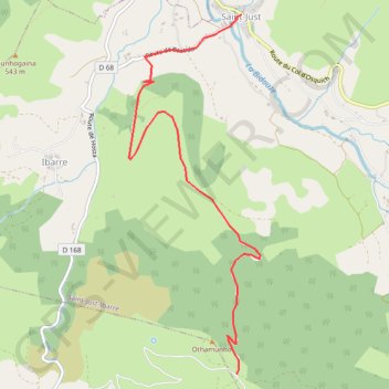 Itinéraire Col de Zuharry, distance, dénivelé, altitude, carte, profil, trace GPS