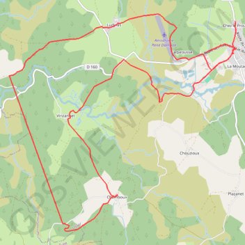 Itinéraire Peyrelevade, Le chemin des croix, distance, dénivelé, altitude, carte, profil, trace GPS