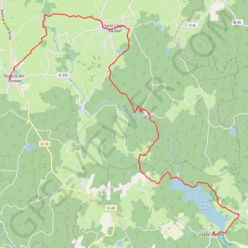 Itinéraire Circuit dans le Morvan Etape 2, distance, dénivelé, altitude, carte, profil, trace GPS