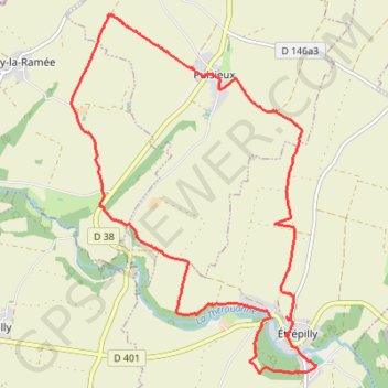 Itinéraire Etrepilly, distance, dénivelé, altitude, carte, profil, trace GPS
