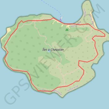 Itinéraire Tour de l'Îlet Chevalier, distance, dénivelé, altitude, carte, profil, trace GPS