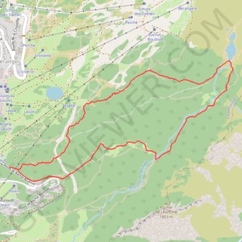 Itinéraire Lac Achard par les Clairières, distance, dénivelé, altitude, carte, profil, trace GPS