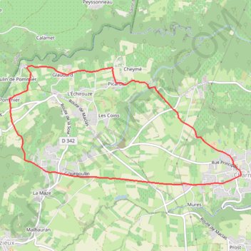 Itinéraire De Charnas à Pommier, distance, dénivelé, altitude, carte, profil, trace GPS