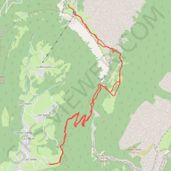 Itinéraire Tête du Parmelan depuis Cornet par le col du Pertuis, distance, dénivelé, altitude, carte, profil, trace GPS