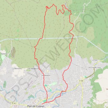 Itinéraire Caban de Plan - La bourdonnière, distance, dénivelé, altitude, carte, profil, trace GPS