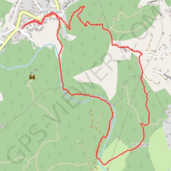 Itinéraire St Germain - Alzon, distance, dénivelé, altitude, carte, profil, trace GPS