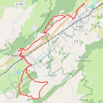 Itinéraire viv sur cère polminhac la ronde des châteauxTracé 1 juin 2018 9:02:53 AM, distance, dénivelé, altitude, carte, profil, trace GPS