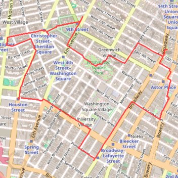 Itinéraire Boucle a partir de Houston Station, distance, dénivelé, altitude, carte, profil, trace GPS