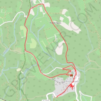 Itinéraire Roquessels (34), distance, dénivelé, altitude, carte, profil, trace GPS
