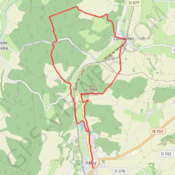 Itinéraire Circuit du Val Sainte-Eugénie - Varzy, distance, dénivelé, altitude, carte, profil, trace GPS
