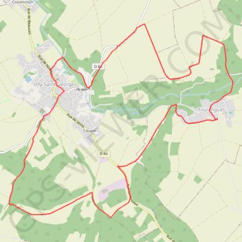 Itinéraire Randonnée d'Ully-Saint-Georges, distance, dénivelé, altitude, carte, profil, trace GPS