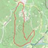 Itinéraire FAUCON les piéces par les baumettes, distance, dénivelé, altitude, carte, profil, trace GPS