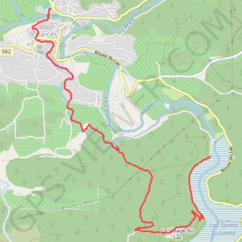Itinéraire La retenue de Carcès, distance, dénivelé, altitude, carte, profil, trace GPS