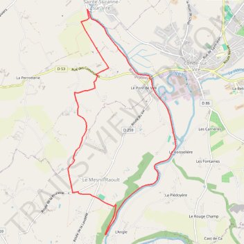 Itinéraire 0 - rando 10km, distance, dénivelé, altitude, carte, profil, trace GPS