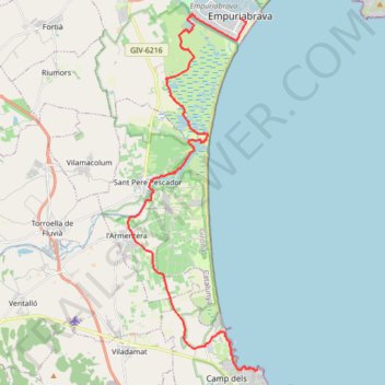 Itinéraire GR92 - Etappe 4 - April bis Juni (Brutzeit), distance, dénivelé, altitude, carte, profil, trace GPS