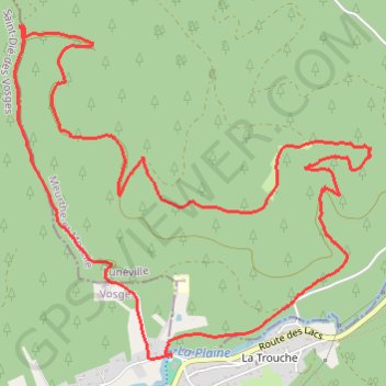 Itinéraire La Trouche, distance, dénivelé, altitude, carte, profil, trace GPS
